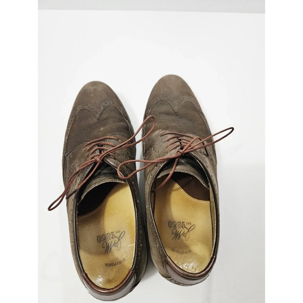 J&M 1850 Johnston & Murphy Martell 27-2236 Men's Oxford Shoes Size 10.5 Wingtip‎